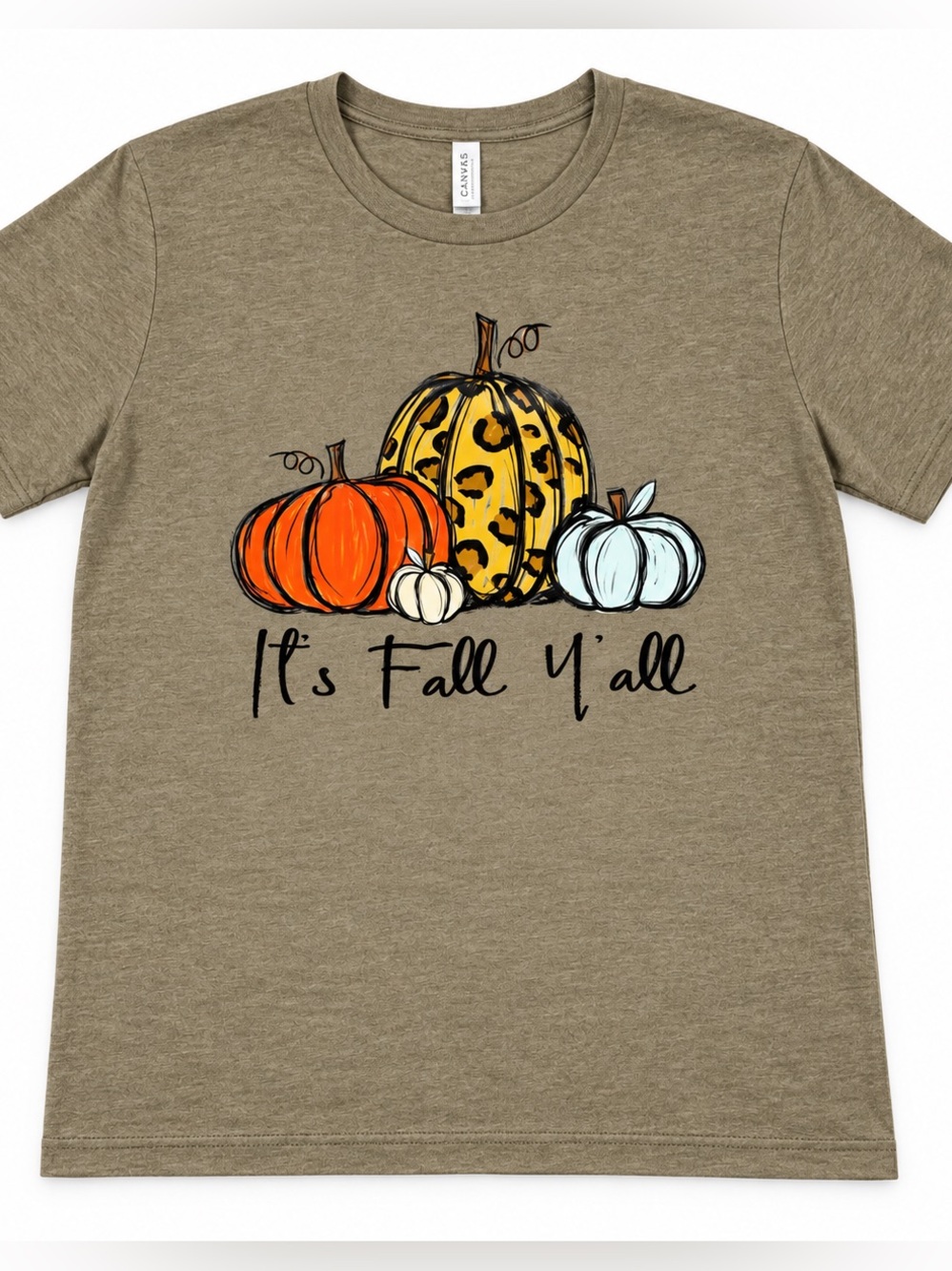 Bella Canvas It’s Fall Y’all Pumpkin Graphic T-Shirt